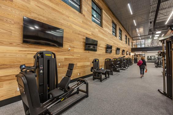 Community Center in Texas featuring our Modern Farmhouse Clean Ash in 8" wide paneling.