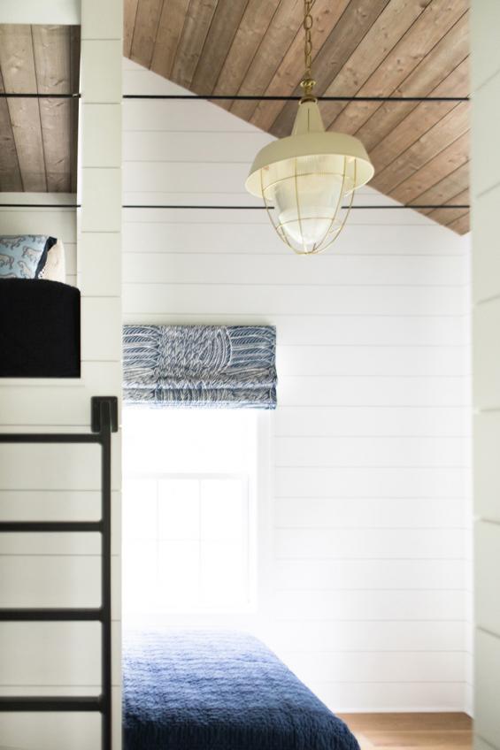 Pioneer Millworks Larch Unfinished Shiplap, finished on-site, on the ceilings in a Private Residence in Hunting Valley, OH. Photo © Photo © Laura Yeager Smith Home & Design + Addison Jones