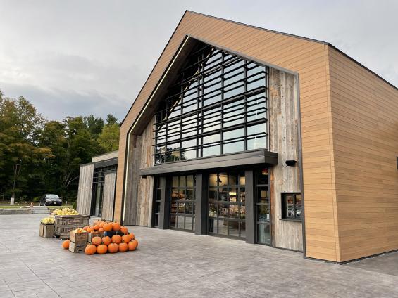 Previte's Marketplace in Hanover, MA featuring Pioneer Millworks Corral Board siding. Photography © Greg Premru 2020