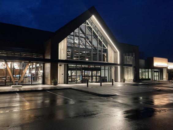 Previte's Marketplace in Hanover, MA featuring Pioneer Millworks Corral Board siding. Photography © Greg Premru 2020