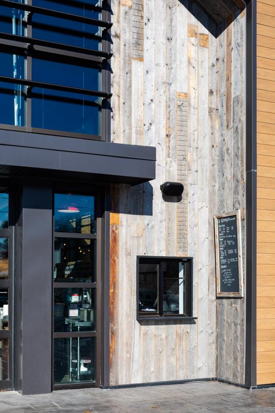 Previte's Marketplace in Hanover, MA featuring Pioneer Millworks Corral Board siding. Photography © Greg Premru 2020