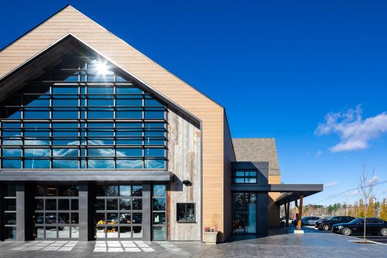 Previte's Marketplace in Hanover, MA featuring Pioneer Millworks Corral Board siding. Photography © Greg Premru 2020