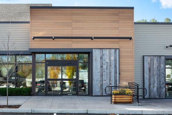 Previte's Marketplace in Hanover, MA featuring Pioneer Millworks Corral Board siding. Photography © Greg Premru 2020