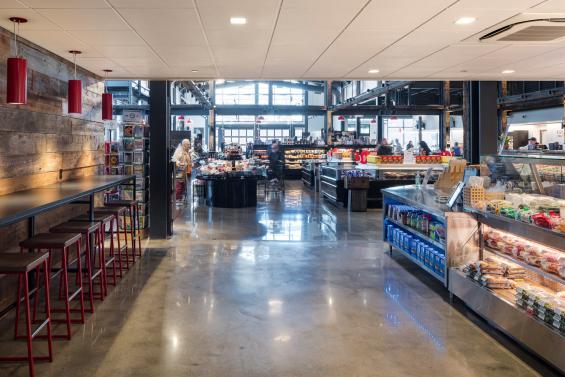 Previte's Marketplace in Hanover, MA featuring Pioneer Millworks Corral Board siding. Photography © Greg Premru 2020