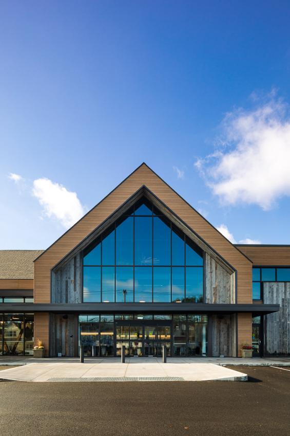 Previte's Marketplace in Hanover, MA featuring Pioneer Millworks Corral Board siding. Photography © Greg Premru 2020