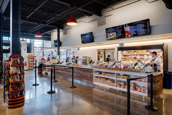 Previte's Marketplace in Hanover, MA featuring Pioneer Millworks Corral Board siding. Photography © Greg Premru 2020