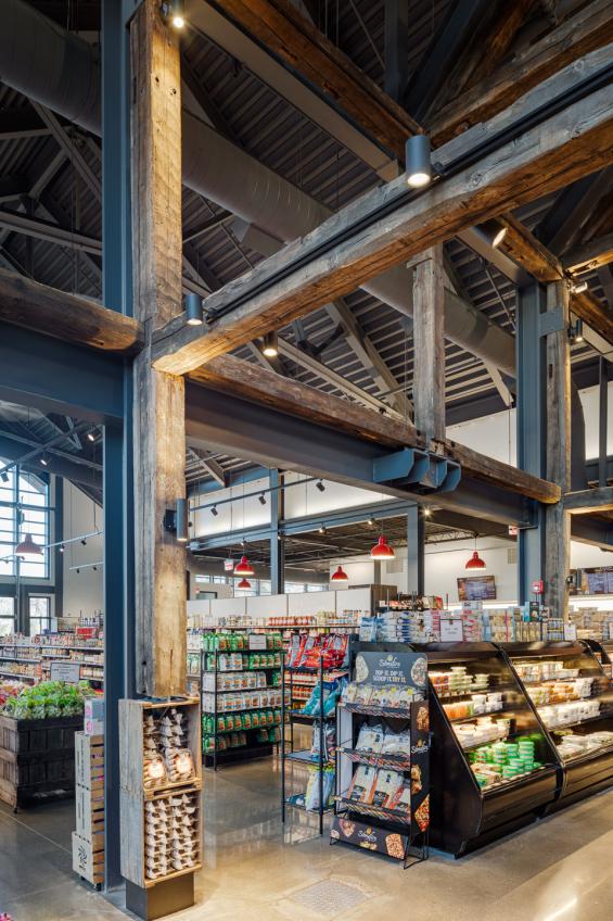 Previte's Marketplace in Hanover, MA featuring Pioneer Millworks Corral Board siding. Photography © Greg Premru 2020