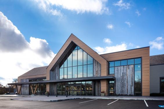Previte's Marketplace in Hanover, MA featuring Pioneer Millworks Corral Board siding. Photography © Greg Premru 2020