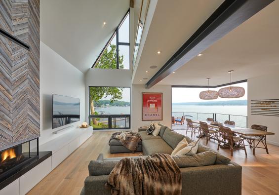 Pioneer Millworks Modern Farmhouse Clean White Oak Flooring. Photo © Tim Wilkes