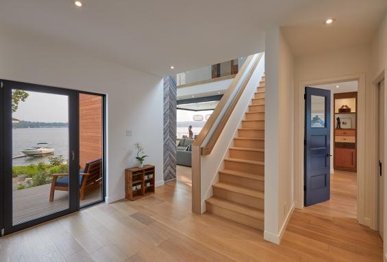 Pioneer Millworks Modern Farmhouse Clean White Oak Flooring. Photo © Tim Wilkes