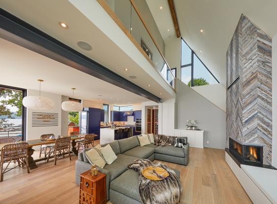 Pioneer Millworks Modern Farmhouse Clean White Oak Flooring. Photo © Tim Wilkes