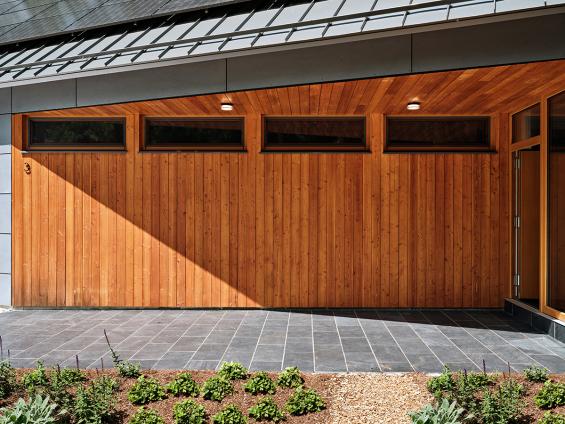 Pioneer Millworks Larch Exterior Siding for Passive House in Cape Cod. Photo © Dan Cutrona