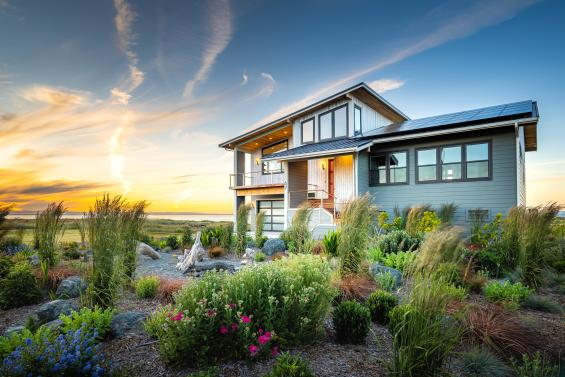 Pioneer Millworks Shou Sugi Ban exterior siding in Sequim, WA. Photography © Daniel Zetterstrom