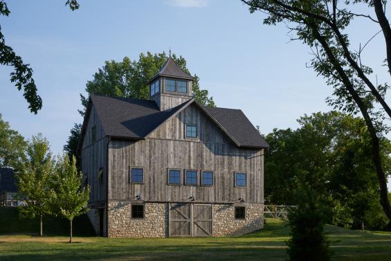 Pioneer Millworks Farmed Board Siding featured on a private barn in Upstate New York. Photos by Tim Wilkes