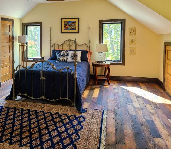 Pioneer Millworks Shou Sugi Ban Toasted Larch Siding and Granary Flooring
