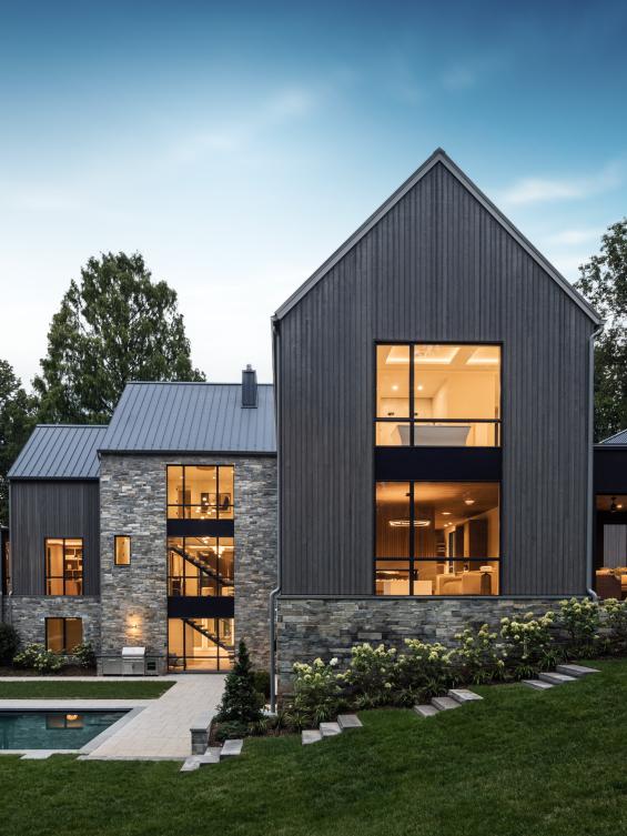 Pioneer Millworks Shou Sugi Ban Larch Smoke Siding Photo by Peak Visuals