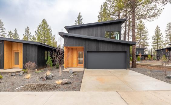 Pioneer Millworks Shou Sugi Ban Larch Carbon Siding with Larch Sand Siding