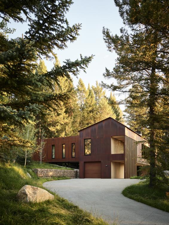 Pioneer Millworks Larch Scandi Paneling and Siding, and Accoya Scandi Paneling in bathroom. Photos ny Matt Millman.