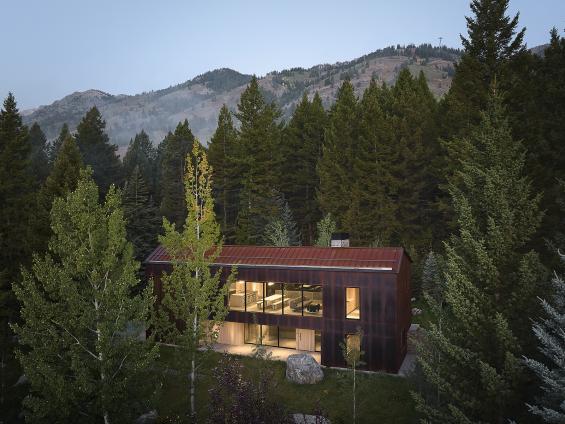 Pioneer Millworks Larch Scandi Paneling and Siding, and Accoya Scandi Paneling in bathroom. Photos ny Matt Millman and James Newman.