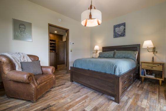 Pioneer Millworks Larch Fossil Siding and Reclaimed Rugged Teak Flooring. Photos by Scott Hemenway
