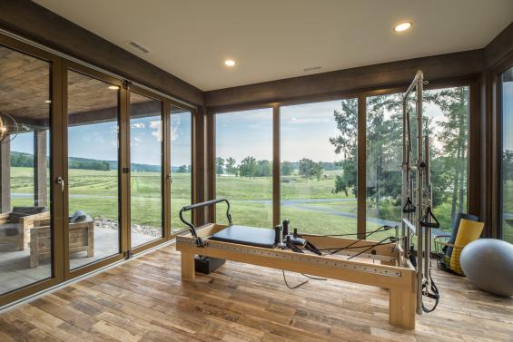 Pioneer Millworks Larch Fossil Siding and Reclaimed Rugged Teak Flooring. Photos by Scott Hemenway