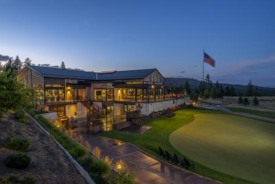 Pioneer Milworks Corral Board Reclaimed Siding on CDA National Reserve Clubhouse -- Photo: Joel Riner