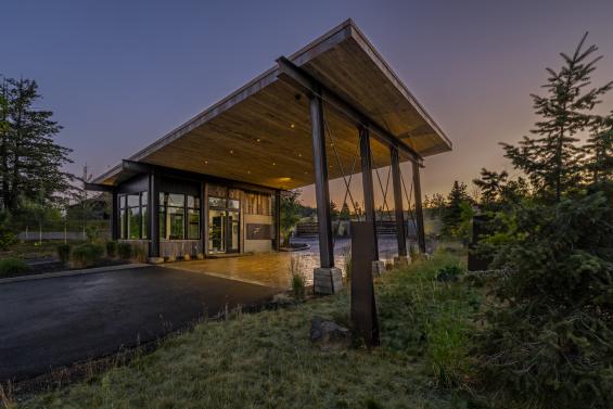Pioneer Milworks Corral Board Reclaimed Siding on CDA National Reserve Gatehouse -- Photo: Joel Riner