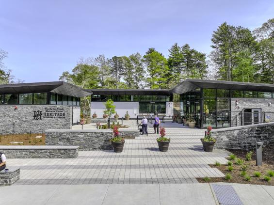 Pioneer Millworks Accoya Nickel at Heritage Museums & Gardens Barbey Family Welcome Center. Photo by: Justin Valadez/Dellbrook|JKS 