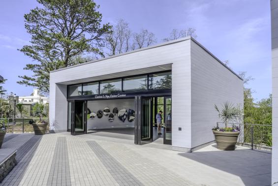 Pioneer Millworks Accoya Nickel at Heritage Museums & Gardens Barbey Family Welcome Center. Photo by: Justin Valadez/Dellbrook|JKS 