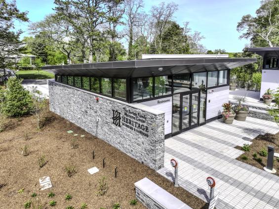 Pioneer Millworks Accoya Nickel at Heritage Museums & Gardens Barbey Family Welcome Center. Photo by: Justin Valadez/Dellbrook|JKS 
