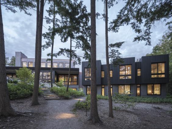 Pioneer Millworks Accoya Black Wood Siding. AW-ARCH Photo by: Florian Holzherr