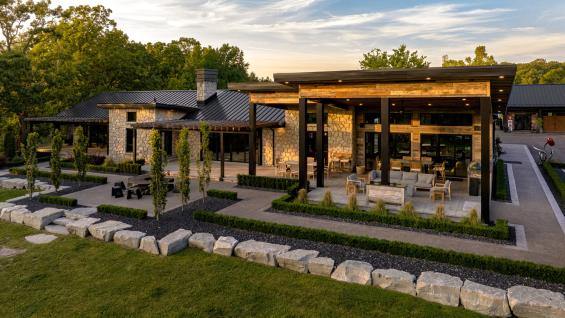 Pioneer Millworks American Prarie Brown Board Paneling and Siding. Project by Coulson Design Build. Photos by Pastorius Media.